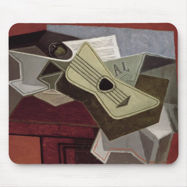 Alfombrilla De Ratón Guitar y Newspaper, 1925 (Frente)
