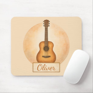 Alfombrilla De Ratón Guitarra Acústica con Nombre Personalizado para Am