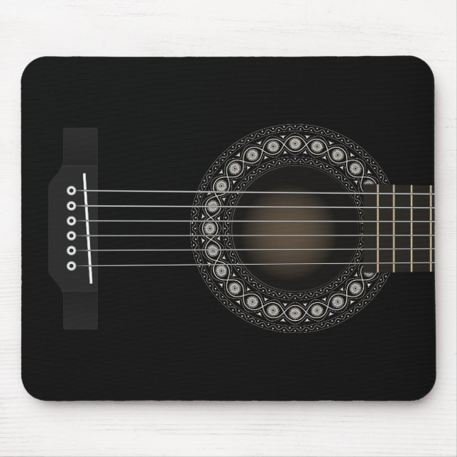 Alfombrilla De Ratón Guitarra acústica Mousepad (Frente)