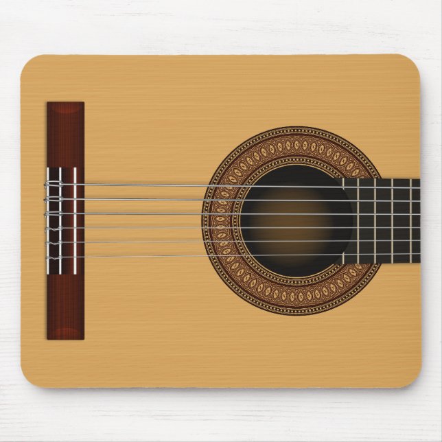 Alfombrilla De Ratón Guitarra acústica Mousepad (Frente)