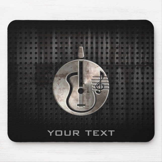 Alfombrilla De Ratón Guitarra acústica rugosa (Frente)