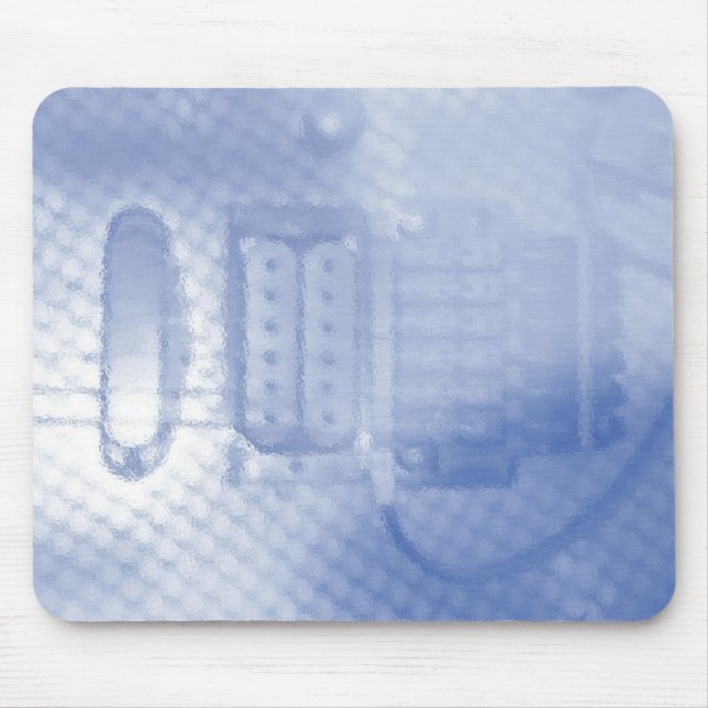 Alfombrilla De Ratón Guitarra azul (Frente)