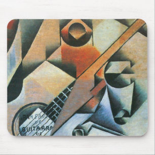 Alfombrilla De Ratón Guitarra (Banjo) y Gafas, Juan Gris, Arte Antiguo