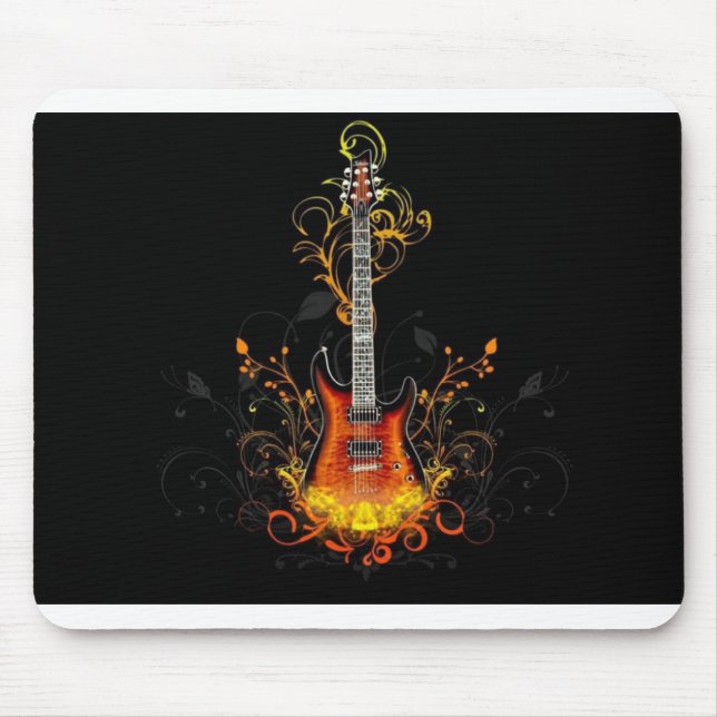Alfombrilla De Ratón Guitarra eléctrica Mousepad (Frente)
