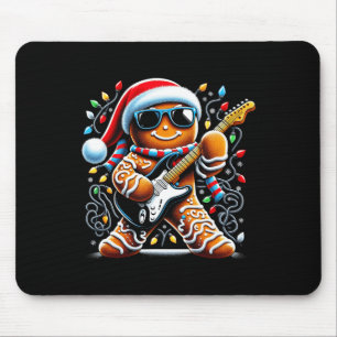 Alfombrilla De Ratón Guitarra rock Gingerbread Tocando guitarra -Chris 