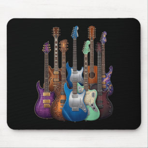 Alfombrilla De Ratón Guitarras Guitarristas Música Regalos De Guitarra