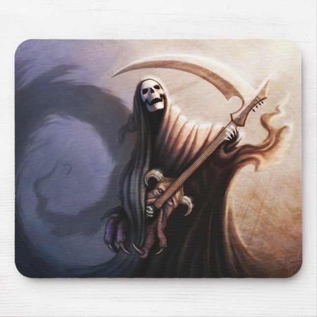 Alfombrilla De Ratón Guitarrista Mousepad de la muerte (Frente)