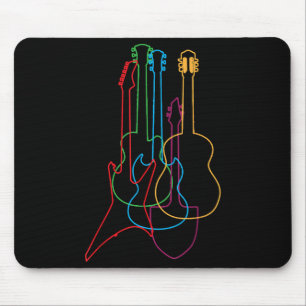 Alfombrilla De Ratón Guitars Regalo clásico eléctrico acústico