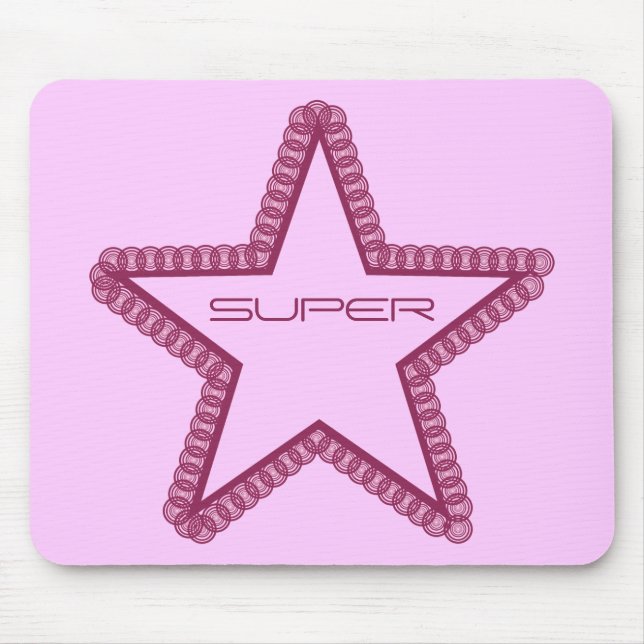 Alfombrilla De Ratón Gunge Superstar Mousepad, Fuchsia (Frente)