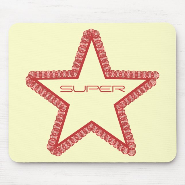 Alfombrilla De Ratón Gunge Superstar Mousepad, Rojo (Frente)