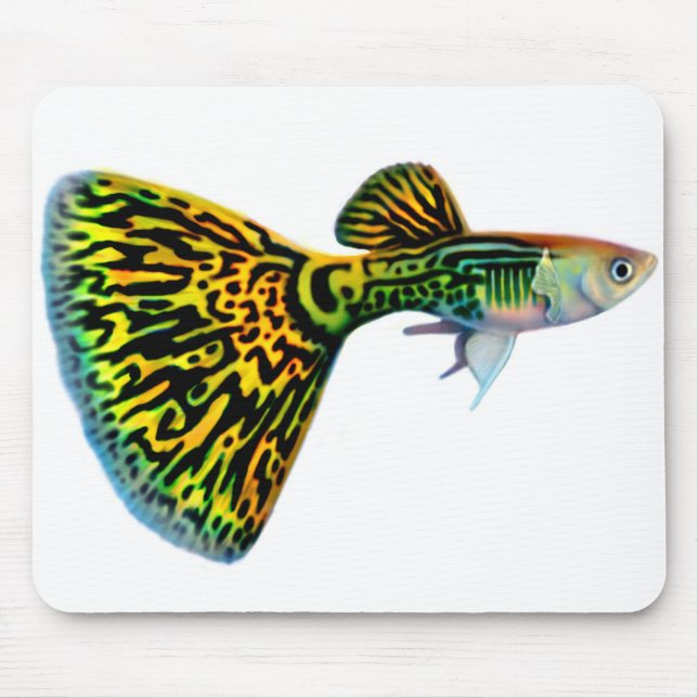 Alfombrilla De Ratón Guppy masculino Mousepad del piel de serpiente de (Frente)
