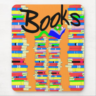 Alfombrilla De Ratón Gusano de libro Mousepad