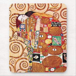 Alfombrilla De Ratón Gustav Klimt - El Abrazo - Pintura de Arte Fino