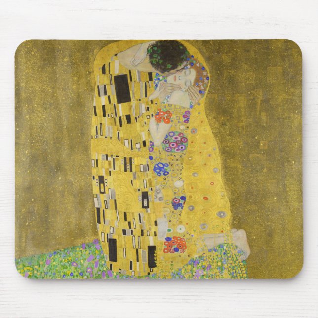 Alfombrilla De Ratón Gustav Klimt - El beso (Frente)