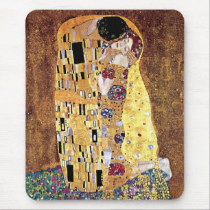 Alfombrilla De Ratón Gustav Klimt - El Beso - Arte Nouveau Antiguo