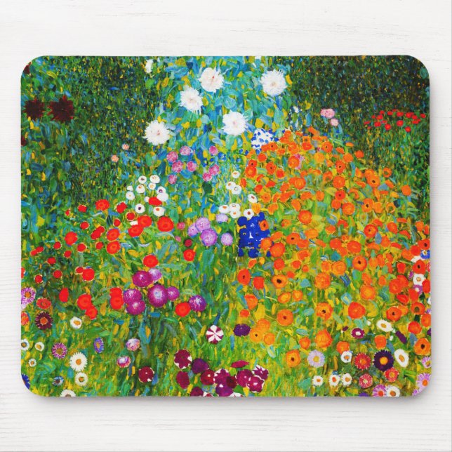 Alfombrilla De Ratón Gustav Klimt , “ Farmhouse garden ” (Frente)