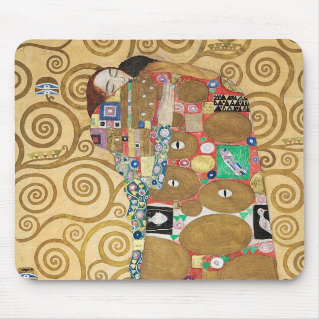 Alfombrilla De Ratón Gustav Klimt - Fulfillment, Stoclet Frieze (Frente)