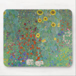 Alfombrilla De Ratón Gustav Klimt - Jardín de campo con girasoles<br><div class="desc">Jardín de campo con girasoles / Jardín de granja con girasoles - Gustav Klimt en 1905-1906</div>