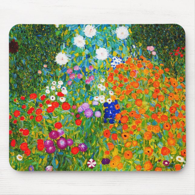 Alfombrilla De Ratón Gustav Klimt , "Jardines de granja" (Frente)