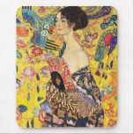 Alfombrilla De Ratón Gustav Klimt Lady Con Ventilador<br><div class="desc">Gustav Klimt Lady Con Ventilador</div>