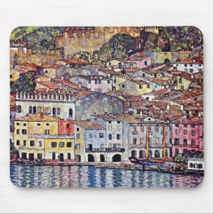 Alfombrilla De Ratón Gustav Klimt - Malcesine en el lago de Garda Itali