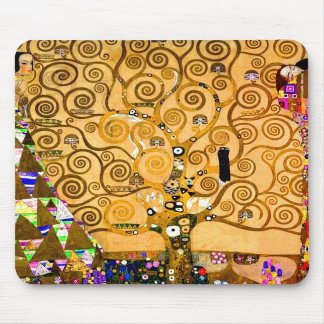 Alfombrilla De Ratón Gustav Klimt Tree of Life (Frente)