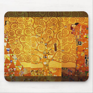 Alfombrilla De Ratón Gustav Klimt Tree of Life Art Nouveau