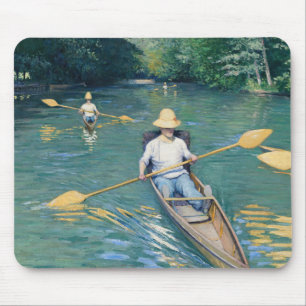 Alfombrilla De Ratón Gustave Caillebotte - Barcas en el Yerres