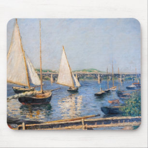 Alfombrilla De Ratón Gustave Caillebotte - Barcos de vela en Argenteuil
