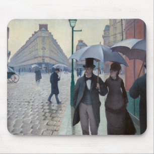 Alfombrilla De Ratón Gustave Caillebotte - Calle de París; Día lluvioso