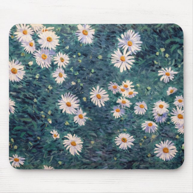 Alfombrilla De Ratón Gustave Caillebotte - Cama de Daisies, detalle (Frente)