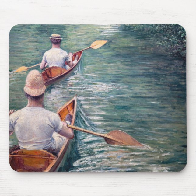 Alfombrilla De Ratón Gustave Caillebotte - Canoes on the Yerres (Frente)