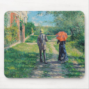 Alfombrilla De Ratón Gustave Caillebotte - El camino cuesta arriba
