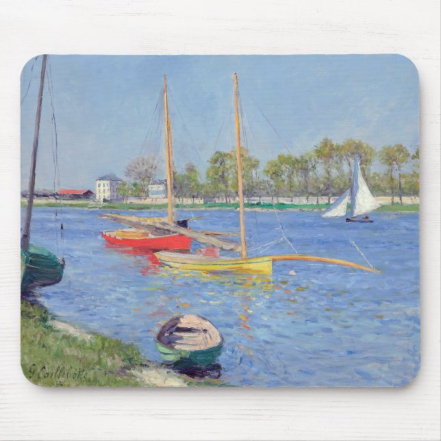 Alfombrilla De Ratón Gustave Caillebotte - El Sena en Argenteuil (Frente)