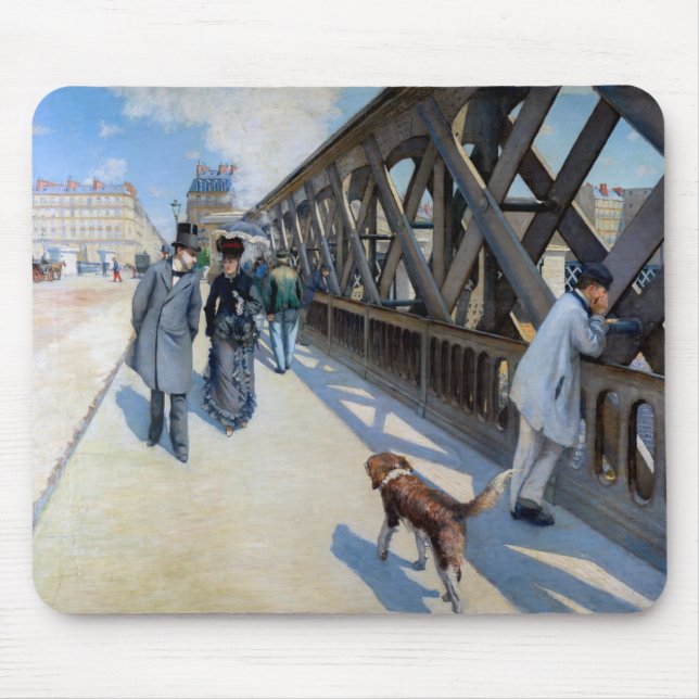 Alfombrilla De Ratón Gustave Caillebotte - Le Pont de l'Europe (Frente)
