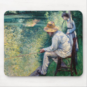 Alfombrilla De Ratón Gustave Caillebotte - Pesca con caña