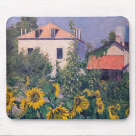 Alfombrilla De Ratón Gustave Caillebotte - Sunflowers, Garden