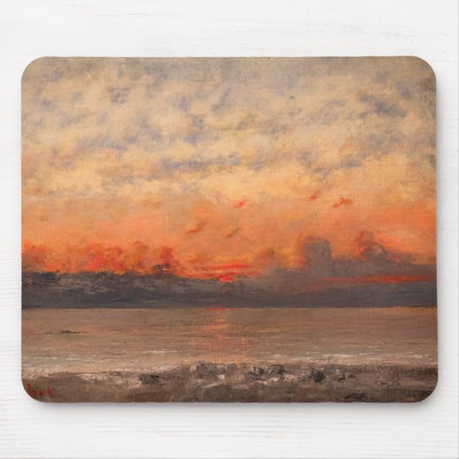 Alfombrilla De Ratón Gustave Courbet - Sunset (Frente)