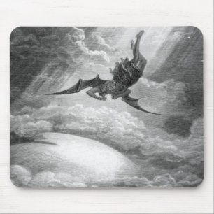 Alfombrilla De Ratón Gustave Dore Satan Del Paraíso Perdido Por John M
