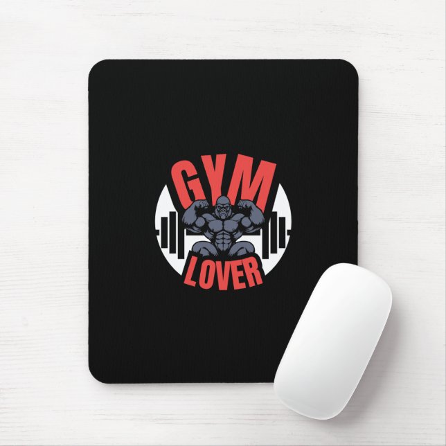 Alfombrilla De Ratón Gym Lover Gorilla (Con ratón)