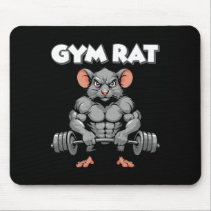 Alfombrilla De Ratón Gym Rat Fitness Bodybuilding Workout Muscular Pump