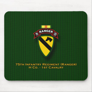 Alfombrilla De Ratón H Co, 75.a infantería - guardabosques - 1r Cav -