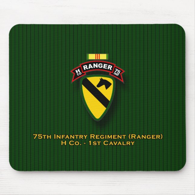 Alfombrilla De Ratón H Co, 75.a infantería - guardabosques - 1r Cav - (Frente)