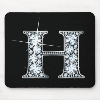 Alfombrilla De Ratón "H" Diamond Bling Mousepad
