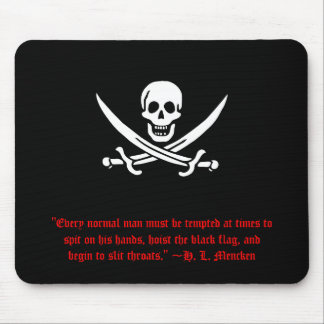 Alfombrilla De Ratón H.L. Mencken Pirate Mousepad