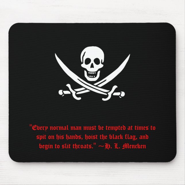Alfombrilla De Ratón H.L. Mencken Pirate Mousepad (Frente)
