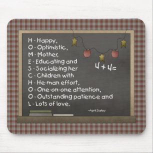 Alfombrilla De Ratón H.O.M.E.S.C.H.O.O.L. - Mousepad
