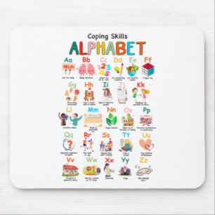 Alfombrilla De Ratón Habilidades Abc Alphabet Conocimiento de la Salud 
