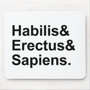 Alfombrilla De Ratón Habilis Erectus Sapiens   Miembros del Género Homo