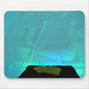 Alfombrilla De Ratón Habitación de canoa en Hotel de Glace, Quebec, Can